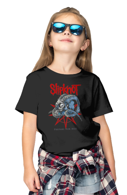 Футболка дитяча з принтом "Slipknot". Slipknot, група, музика, ню-метал, спід метал, хард рок, хеві метал. futbolka.stylus.ua