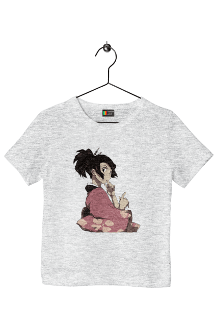 Футболка дитяча з принтом "Самурай Чамплу". Adventure, anime, japanese, manga, samurai. CustomPrint.market