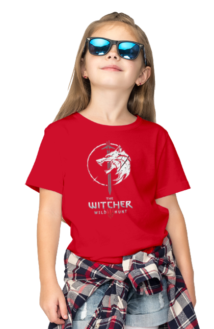 Футболка дитяча з принтом "The Witcher 3 Wild Hunt". Playstation, бойовик, відеогра, відьмак 3, гра, дике полювання, пригоди. ART принт на футболках
