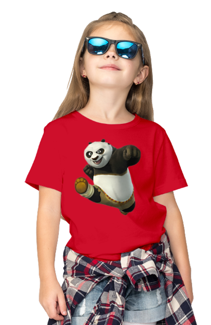 Футболка дитяча з принтом "Панда". Panda, кунг фу панда, медведь, мишка, панда. ART принт на футболках