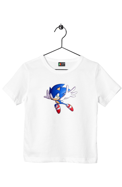 Футболка дитяча з принтом "Соник (5)". Sega, shadow, sonic, sonic x, x, ежик, игра, наклз, сега, скорость, соник, тейлз, шедоу. CustomPrint.market