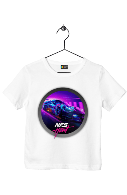 Футболка дитяча з принтом "Need for speed Heat". Heat, need, need for speed, nfs, speed, unbound, нид, нфс, спид, фор. ART принт на футболках