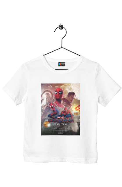 Футболка дитяча з принтом "Людина павук". 2021, marvel, spider man, spiderman, веном, веном 2, доктор восьминіг, думка, ендрю гарфілд, зелений гоблін, комікси, людина павук, людина павук 3, майнкрафт, марвел, месники, мультивсесвіт, немає шляху додому, огляд, пітер паркер, спайдерверс, тобі магуайр, том холланд, трейлер, фільм, фільми, фільми марвел. CustomPrint.market