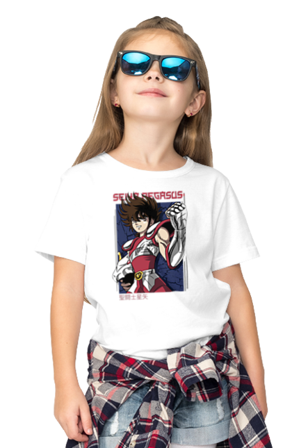 Футболка дитяча з принтом "Святий Сейя". Anime, manga, saint seiya, аніме, космо, манга, святий сейя, сейя. futbolka.stylus.ua