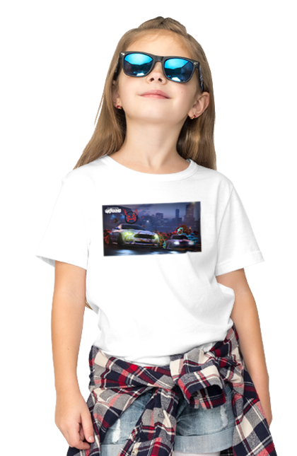 Футболка дитяча з принтом "Need for Speed Unbound". Heat, need, need for speed, nfs, speed, unbound, нид, нфс, спид, фор. ART принт на футболках
