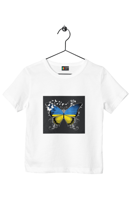 Футболка дитяча з принтом "Метелик". Купити, метелик, мода, новинка, подарунок. CustomPrint.market