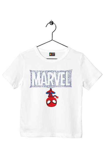 Футболка дитяча з принтом "Марвел". Марвел, планета марвел, супергерої. CustomPrint.market