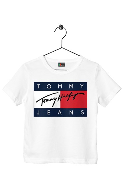 Футболка дитяча з принтом "Томмі Хілфігер". Tommy hilfiger, tommy hilfiger купить, томми хилфигер. ART принт на футболках