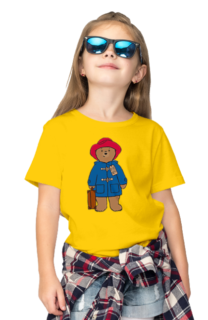 Футболка дитяча з принтом "Паддінгтон". Animation, bear, cartoon, film, teddy bear. CustomPrint.market