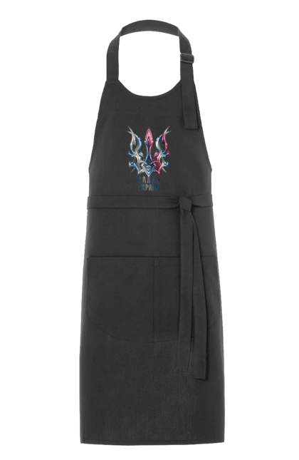 Фартух з принтом "Тризуб слава Україні кольоровий". Воля, свобода, слава україні, тризуб, тризуб слава україні, україна, я українець. 2070702