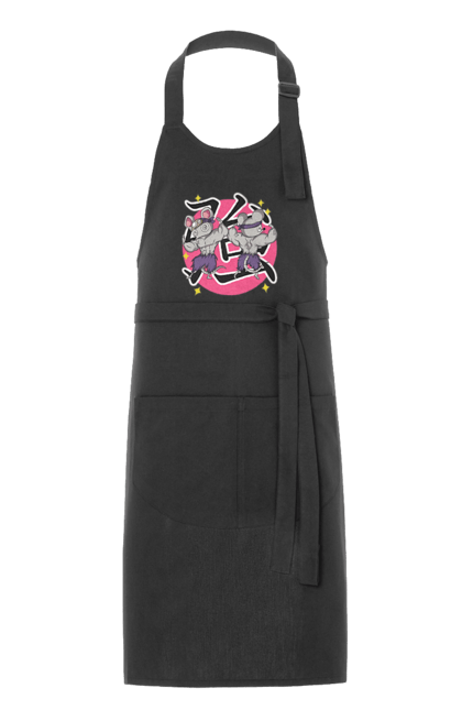 Apron with prints Demon Slayer Uzui Tengen's mice. Anime, demon slayer, kimetsu no yaiba, manga, mice, serial, tengen, tengen uzui, uzui. 2070702