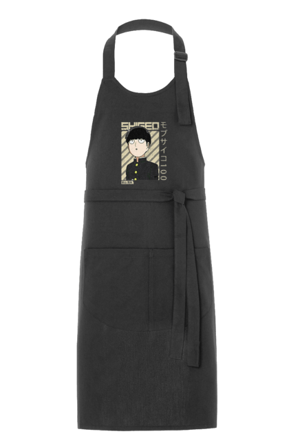 Apron with prints Mob Psycho 100. Anime, manga, mob, mob psycho 100, shigeo kageyama. 2070702