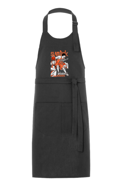 Apron with prints Slam Dunk Kaede Rukawa. Anime, basketball, comedy, kaede rukawa, manga, school, shonen, slam dunk, sports anime. 2070702