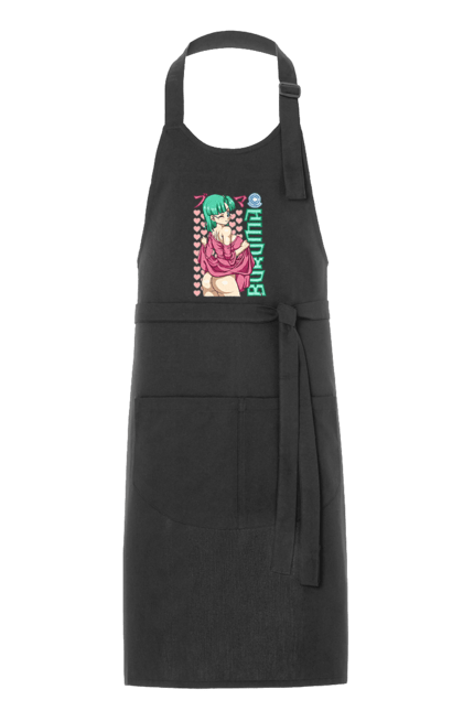 Apron with prints Dragon Ball Bulma. Anime, bulma, dragon ball, goku, manga, tv series, vegeta. 2070702