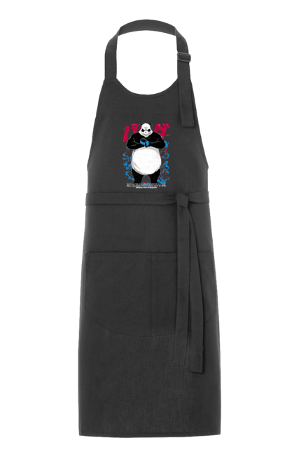 Apron with prints Jujutsu Kaisen Panda. Anime, dark fantasy, jujutsu kaisen, magic battle, manga, mystic, panda. 2070702