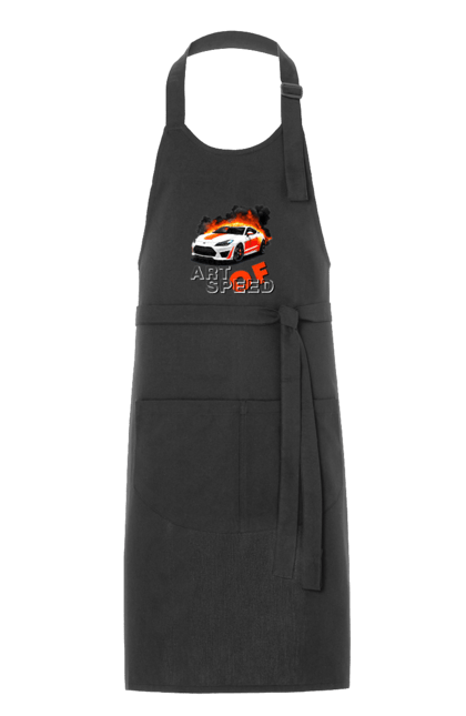 Фартух з принтом "Швидкість". Авто, автомобіль, автомобільний, гонка, швидкість. 2070702