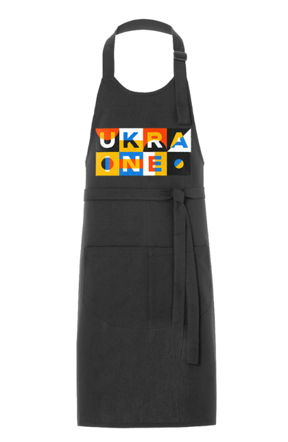 Фартух з принтом "Україна". Напис україна, символ україни, текст україна, україна. 2070702