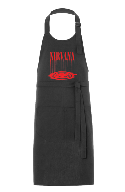 Apron with prints Nirvana. Alternative rock, grunge, hard rock, kurt cobain, nirvana, punk rock, rock band. 2070702