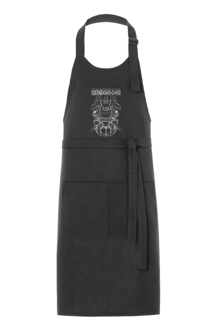 Apron with prints Totoro. Adventures, anime, comedy drama, fantasy, film, my neighbor totoro, tv series. 2070702