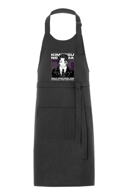 Apron with prints Demon Slayer Muzan. Anime, demon slayer, eternal paradise faith, kimetsu no yaiba, manga, muzan, twelve kizuki, upper rank six. 2070702