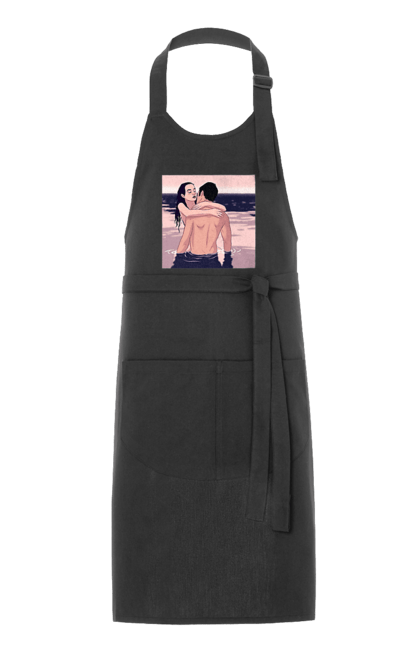 Фартух з принтом "Парочка Обнімається В Річці". Голо, кохання, пара. 2070702
