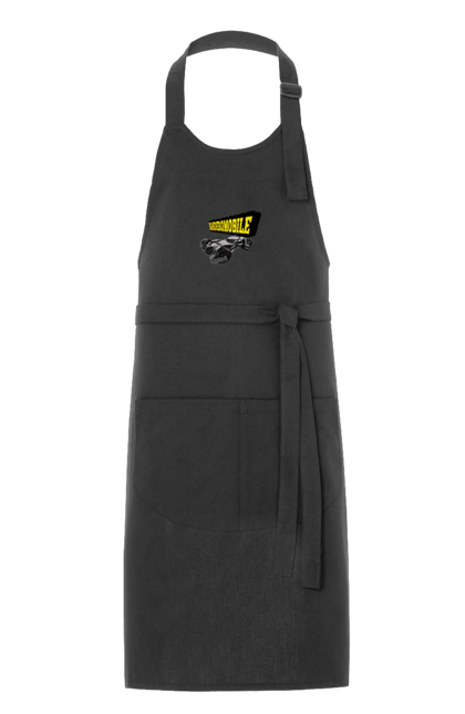 Фартух з принтом "Бандеромобіль". Авто, авто бандери, автомобіль, бандеромобіль, бетмен, бетмобіль, військове авто, супер машина. 2070702