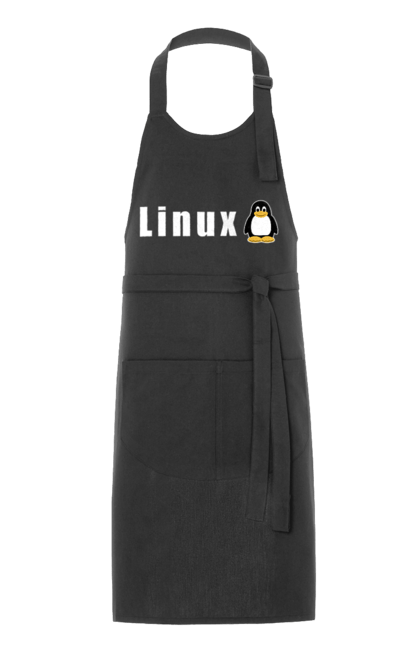 Фартух з принтом "Linux". Linux, адміністратор, айті, айтішник, безкоштовна, безкоштовно, білий, вільна, доступність, комерційна, незалежність, операційна система, ос, пінгвін, програміст, програмне забезпечення, свобода, сервер, сисадмін, система, системний адміністратор, софт, текст. 2070702