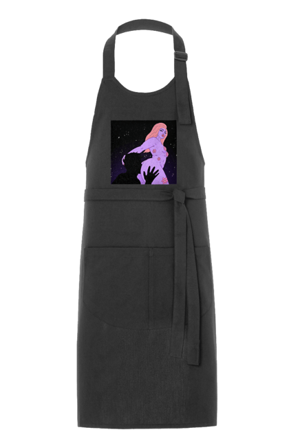 Фартух з принтом "Фіолетова Дівчина". Дівчина, тіло. 2070702