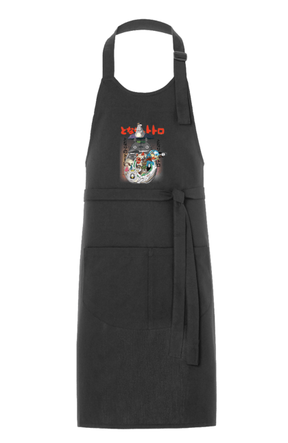 Apron with prints Totoro. Adventures, anime, comedy drama, fantasy, film, my neighbor totoro, tv series. 2070702