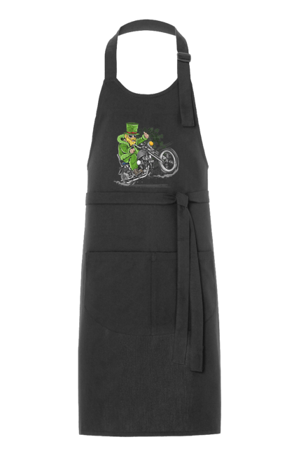 Фартух з принтом "Патрік На Мотоциклі". Мотоцикл, патрик, свято. 2070702