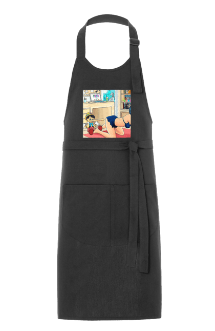 Apron with prints Pinocchio In The Adult Tale. Batman, joke, kiss, naked, pinocchio. 2070702