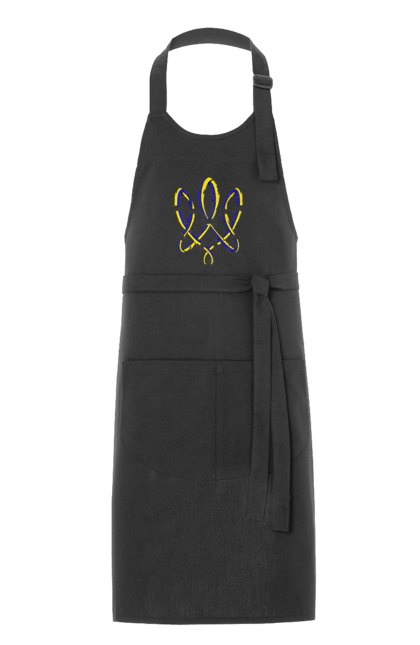 Фартух з принтом "Тризуб України герб". Воля, герб, символ україни, тризуб, тризуб україни, тризуб україни герб, україна, українська символіка. 2070702