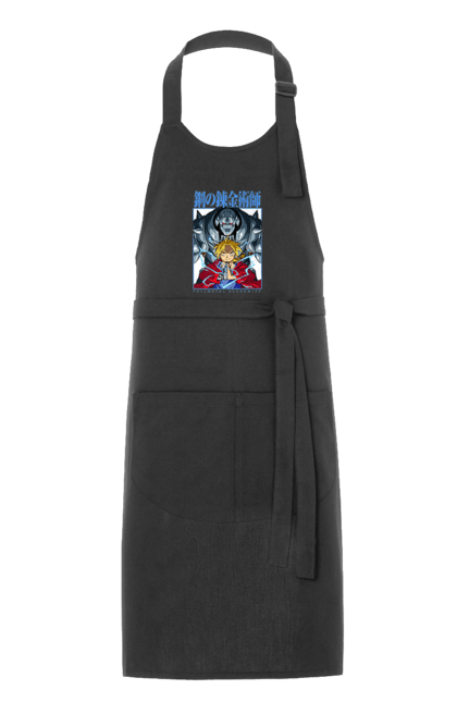 Apron with prints METAL. Adventures, alphonse elric, anime, edward elric, fullmetal alchemist, light novel, manga, steampunk. 2070702