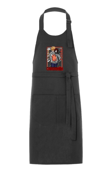 Apron with prints Chainsaw Man Denji and Nayuta. Anime, chainsaw man, demon, denji, manga, nayuta, shonen. 2070702