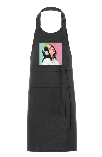 Фартух з принтом "Billie Eilish". Активістка, біллі айліш, мизукант, права, співачка, тварини. 2070702