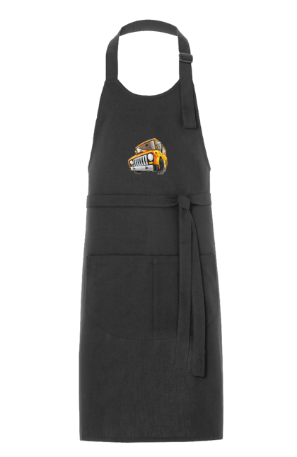 Фартух з принтом "Вантажівка". Авто, автомобіль, вантажівка, дитячий малюнок, зображення авто. 2070702