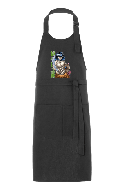 Apron with prints Demon Slayer Inosuke. Anime, demon slayer, inosuke, inosuke hashibira, kimetsu no yaiba, manga. 2070702