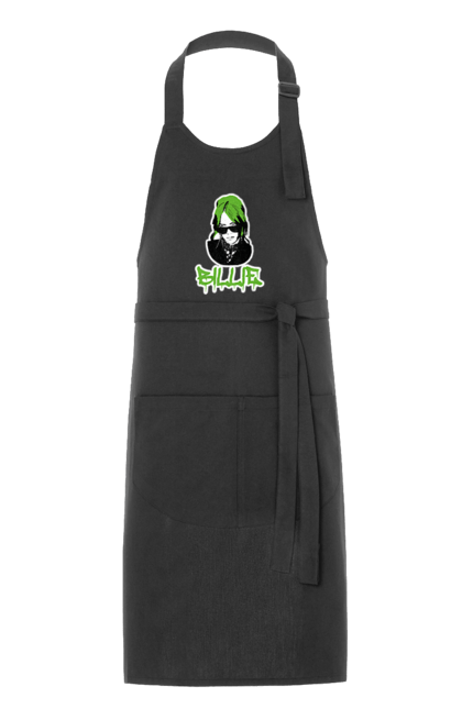 Фартух з принтом "Billie Eilish". Активістка, біллі айліш, мизукант, права, співачка, тварини. 2070702