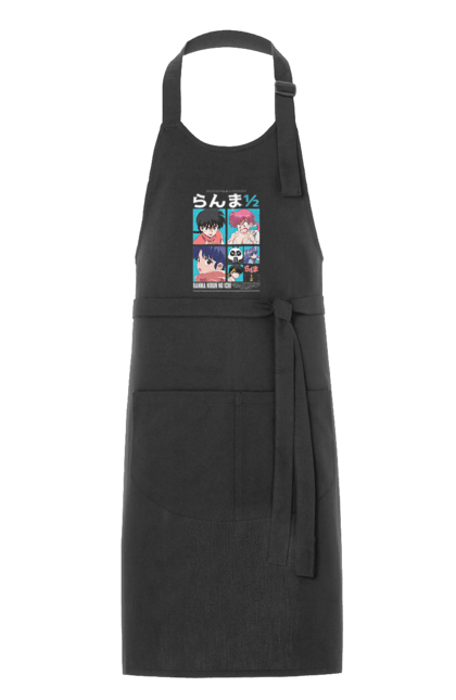 Apron with prints Ranma 1/2. Action movie, anime, comedy, manga, mystic, ranma, romance, shampoo. 2070702