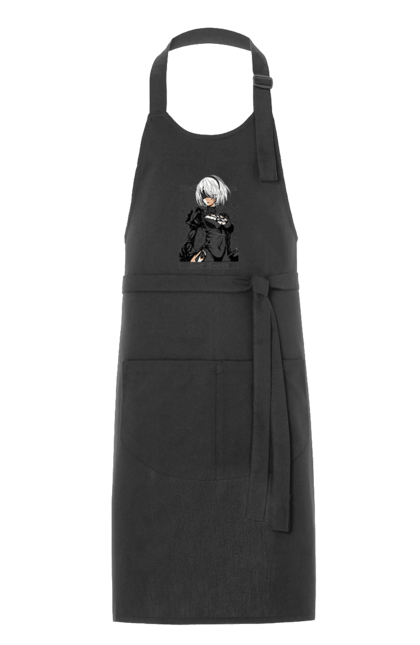 Apron with prints Nier: Automata 2B. Character, executioner, game, nier: automata, platinum games, video game, yorha. 2070702