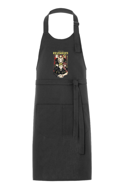 Apron with prints Tokyo Avengers. Action movie, anime, fantasy, game, manga, takemichi, thriller, tokyo avengers, tokyo revengers, tv series. 2070702