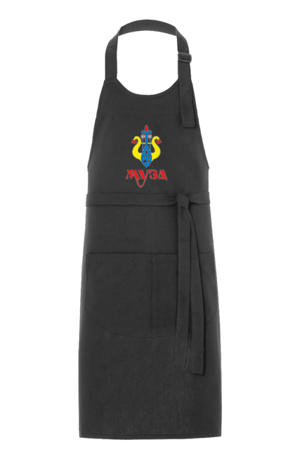 Фартух з принтом "МУЗА темний фон жіноча". Sarabeevart, день незалежності, друк, купити, муза, патріотична, україна. 2070702