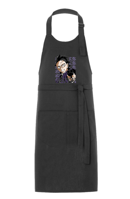 Apron with prints Demon Slayer Genya Shinazugawa. Anime, demon slayer, genya, genya shinazugawa, kimetsu no yaiba, manga, аниме, истребитель демонов, манга. 2070702