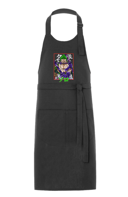 Apron with prints One Piece Zoro. Anime, manga, one piece, roronoa zoro, straw hat pirates, swordsman, zoro. 2070702