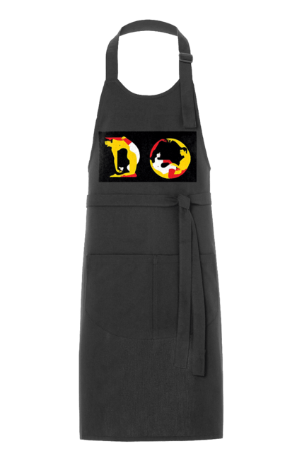 Фартух з принтом "Розтяжка По Дорослому". Пози, розтяжка. 2070702