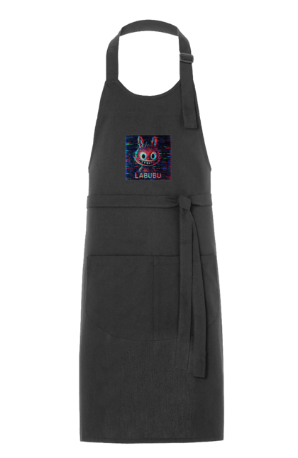 Фартух з принтом "Лабубу". Crt, rgb, глітч, кіберпанк, лабубу, пікселі, ретро, спотворення, цифрове мистецтво, шум. 2070702