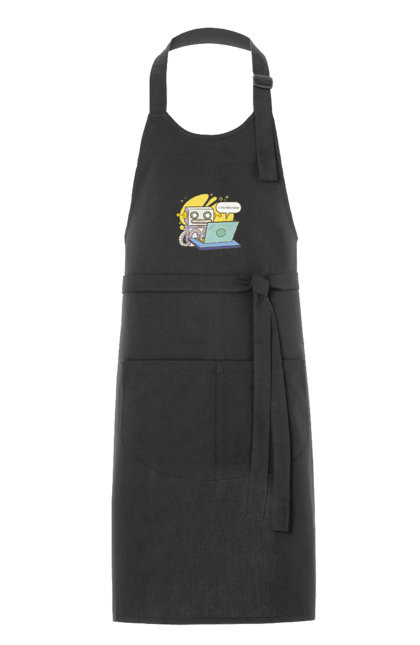 Фартух з принтом "Я не робот Хакер зрозуміє 404 до дня програміста". 404, aws, backend, c++, cloud, css, frontend, golang, java, js, linux, python, script, web, ай ті, айті, айтішник, верстка, дата, код, компьютер, лаптоп, облако, ошибка, програміст, программа, программист, програмування, робот, хакер, язык. 2070702