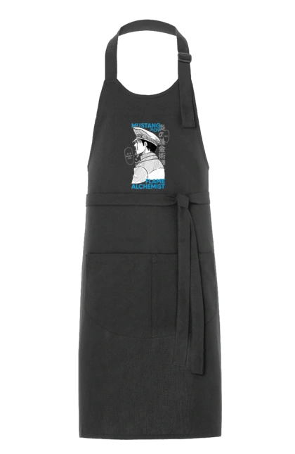 Фартух з принтом "Сталевий Алхімік Рой Мустанг". Fullmetal alchemist, roy mustang, аніме, комедія, манга, ранобе, рой мустанг, сталевий алхімік, стімпанк. 2070702