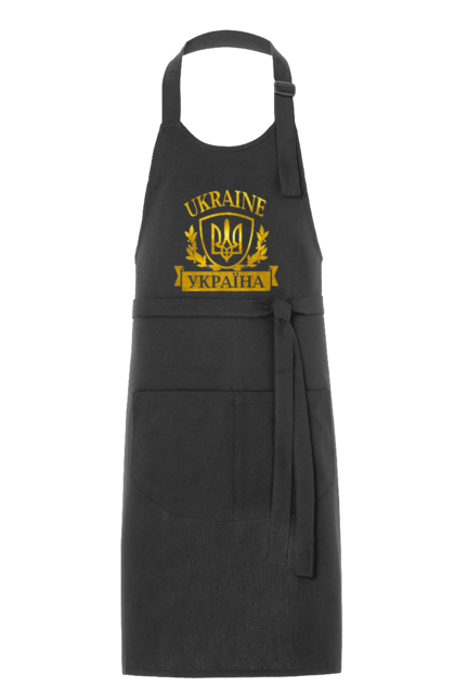 Фартух з принтом "Герб України". Герб, герб україни, доброго вечора, з гербом україни, з тризубом, зсу, патріотична, прапор. 2070702