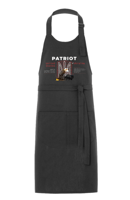 Фартух з принтом "Patriot". Caesar, himars, patriot, залужний, зброя. 2070702